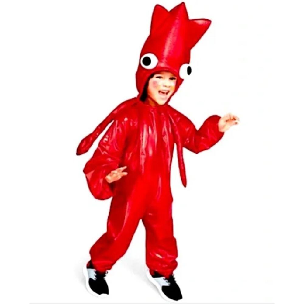 Hyde and Eek Toddler Metallic Red Squid Halloween Costume 18-24M NWT